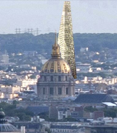 covisibilité - Tour triangle et Invalides