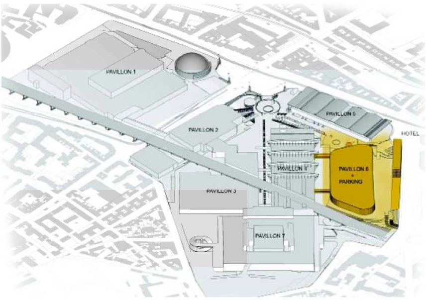 travaux modernisation parc expositions pavillon 6